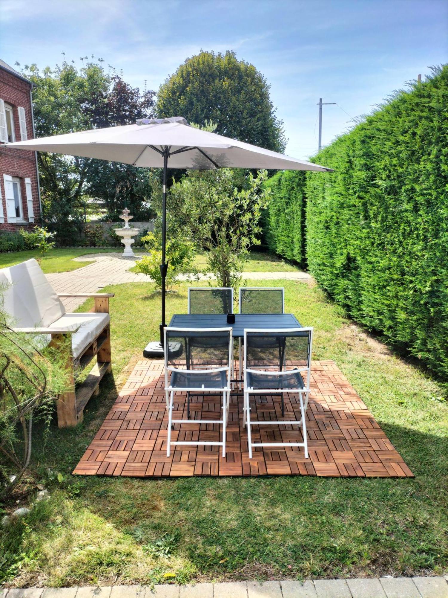 Studio Privatif Avec Jardin 4 Personnes Berck エクステリア 写真